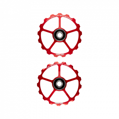 Zamienne Kółka Wózka CeramicSpeed 17+17 Czerwone