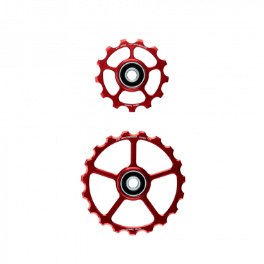 Zamienne Kółka Wózka CeramicSpeed 13+19 Czerwone