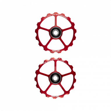 Zamienne Kółka Wózka CeramicSpeed 17+17 Czerwone Coated