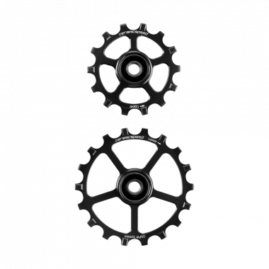 Zamienne Kółka Wózka CeramicSpeed 14+18 Czarne Coated