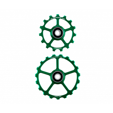 Zamienne Kółka Wózka CeramicSpeed 15+19 GREEN LIMITED Coated