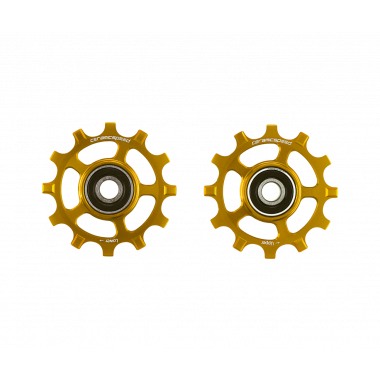 Kółka Przerzutki CeramicSpeed Shimano 11s 12z NW 9100/8000/XT/XTR Złote