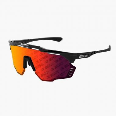 Okulary SCICON AEROSHADE KUNKEN Black Gloss - SCNPP Monogram Multimirror Red