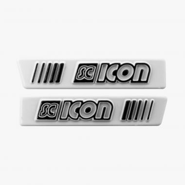 Logo SCICON LOGO METAL KIT AEROWING/AEROSHADE White/Black