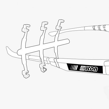 Zestaw klipsów SCICON CLIP SWITCH KIT White