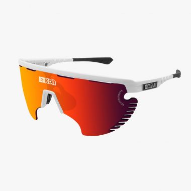 Okulary SCICON AEROWING LAMON White Gloss - SCNPP Multimirror Red