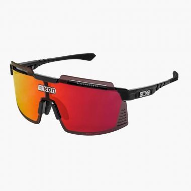 Okulary SCICON AEROWATT FOZA Black Gloss - SCNPP Multimirror Red