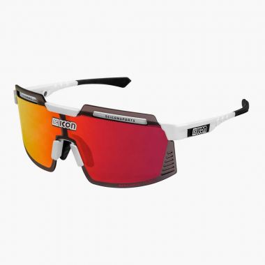 Okulary SCICON AEROWATT FOZA White Gloss - SCNPP Multimirror Red