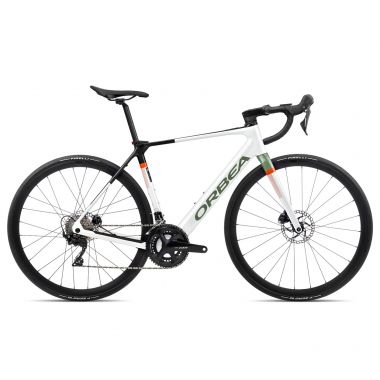 Orbea rower elektryczny GAIN M30 S White Chic - Metallic Green Artichoke