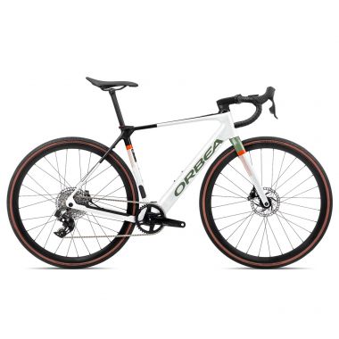 Orbea rower elektryczny GAIN M31e 1X S White Chic - Metallic Green Artichoke