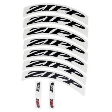 11.1918.015.001 - ZIPP DECAL SET 1 WHEEL 303 ZIPPLOGO MATTEBLK Uni