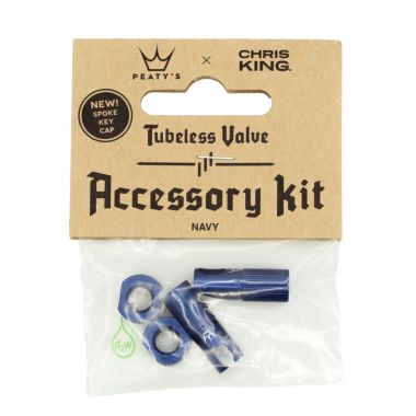PEATY'S X CHRIS KING WENTYLE (MK2) NAVY TUBELESS ACCESSORY KIT (PTV2-ACCS-NVY-12) Uni