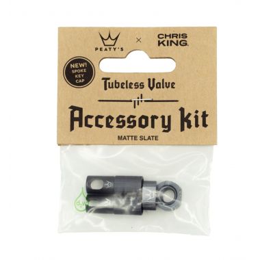 PEATY'S X CHRIS KING WENTYLE (MK2) SLATE TUBELESS ACCESSORY KIT (PTV2-ACCS-SLT-12) Uni
