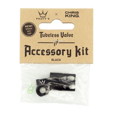 PEATY'S X CHRIS KING WENTYLE (MK2) BLACK TUBELESS ACCESSORY KIT (PTV2-ACCS-BLK-12) Uni