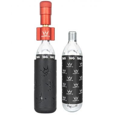 PEATY'S HOLESHOT POMPKA I NABOJE CO2 - ROAD & GRAVEL (16G) - RED (PPR-HTI-RAG-RED-12) Uni