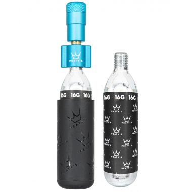 PEATY'S HOLESHOT POMPKA I NABOJE CO2 - ROAD & GRAVEL (16G) - TURQUOISE (PPR-HTI-RAG-TRQ-12) Uni