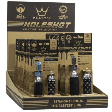 PEATY'S HOLESHOT POMPKA I NABOJE CO2 - 6X 16G // 6X 25G - 12 COLOURS MIXED (PPR-HTI-MIX-48) Uni