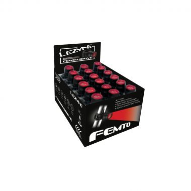 LEZYNE LAMPKA TYLNA FEMTO DRIVE REAR BOX SET BLACK GLOSS (1-LED-1R-BOX36-V104) Uni