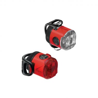LEZYNE ZESTAW LAMPEK FEMTO USB DRIVE PAIR RED (1-LED-31P-V111) Uni