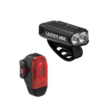 LEZYNE ZESTAW LAMPEK MICRO DRIVE 600XL / KTV PAIR BLACK / BLACK (1-LED-2P-V904) Uni