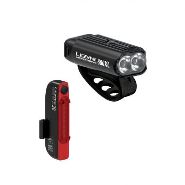 LEZYNE ZESTAW LAMPEK MICRO DRIVE 600XL / STICK PAIR BLACK / BLACK (1-LED-2P-V1304) Uni