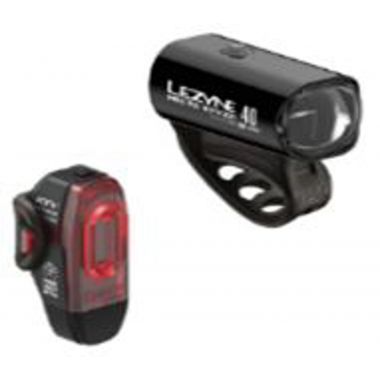 LEZYNE ZESTAW LAMPEK HECTO STVZO 40 / KTV STVZO PAIR BLACK GLOSS (1-LED-9P-STVZO-V404) Uni