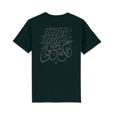 PEATY'S RIDEWEAR T-SHIRT - HOLD TIGHT GET LOOSE / BLACK (PRW-TEE-HTG-BLK)