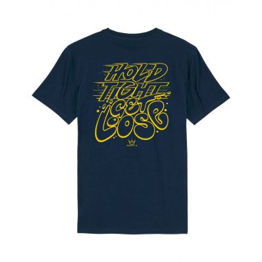PEATY'S RIDEWEAR T-SHIRT - HOLD TIGHT GET LOOSE / NAVY (PRW-TEE-HTG-NVY) L