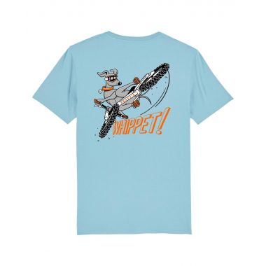 PEATY'S RIDEWEAR T-SHIRT - WHIPPET / SKY BLUE (PRW-TEE-WHP-SKY)