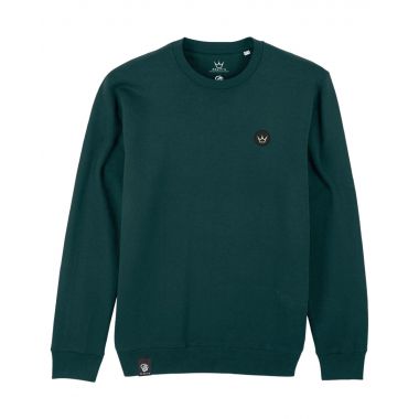 PEATY'S PUBWEAR BLUZA CREW EMBROIDERED - CROWN / BLACK (PPW-CRW-CWN-BLK)