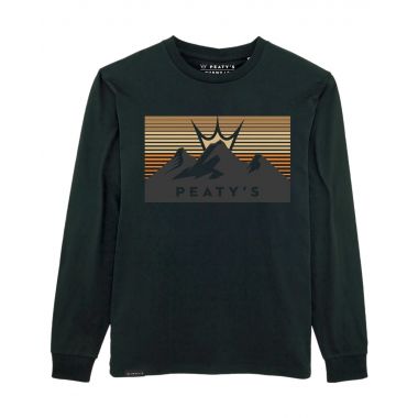 PEATY'S PUBWEAR KOSZULKA Z DŁUGIM RĘKAWEM 3 PEAKS SUNSET / BLACK (PPW-24-LST-3PS-BLK)