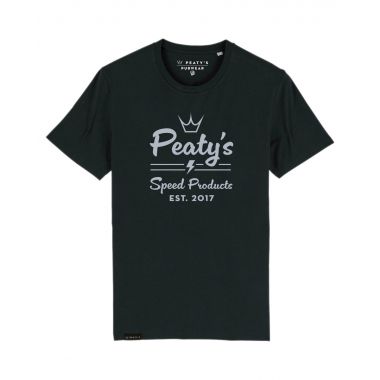 PEATY'S PUBWEAR KOSZULKA - SPEED PRODUCTS SCRIPT / BLACK (PPW-24-TEE-SPS-BLK)