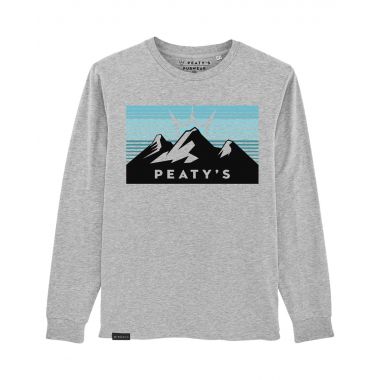 PEATY'S PUBWEAR KOSZULKA Z DŁUGIM RĘKAWEM 3 PEAKS SUNRISE / HEATHER GREY (PPW-24-LST-3PS-GRY)