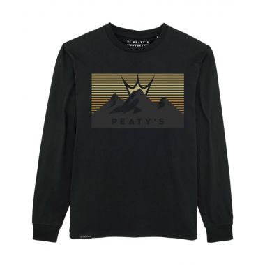PEATY'S PUBWEAR CREW BLUZA - 3 PEAKS SUNSET / BLACK (PPW-24-CRW-3PS-BLK)