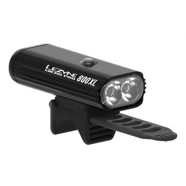 Lampka przednia LEZYNE LED MICRO DRIVE PRO 800XL REMOTE LOADED 800 lumenów, usb, przycisk wł/wył na kierownicy czarna (NEW)