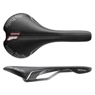 Siodło SELLE ITALIA FLITE FRICTION FREE (id match - L1) titanium 7, fibra-tek, 215g czarne (DWZ)