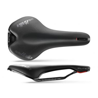 Siodło SELLE ITALIA FLITE BOOST KIT CARBONIO S (id match S1), Carbon/keramic Rail, Fibra-Tek, 173g 