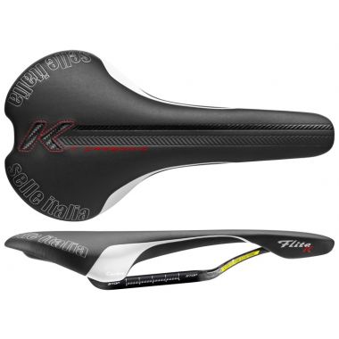 Siodło SELLE ITALIA FLITE KIT CARBONIO L (id match L1), Carbon/keramic Rail, Fibra-Tek, 180g (WYPRZEDAŻ 45%)