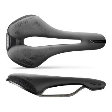 Siodło SELLE ITALIA FLITE BOOST X-CROSS TI316 SUPERFLOW S (id match S3), TI 316 Rail, Fibra-Tek, Light Gel, 204g