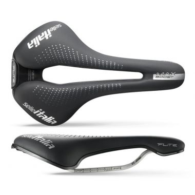 Siodło SELLE ITALIA MAX FLITE BOOST TI316 GEL SUPERFLOW L (id match L3) TI 316 Rail, Fibra-Tek, Light Gel, 234g 