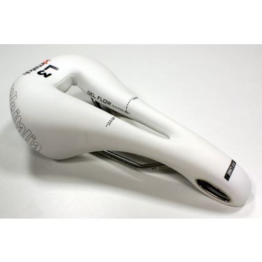 Siodło SELLE ITALIA MAX FLITE GEL FLOW L (id match - L3) manganese tube 7, białe, testowe zestaw SIT-0000000000134 (DWZ)