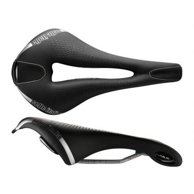 Siodło SELLE ITALIA MAX FLITE TI316 GEL SUPERFLOW L (id match L3), TI 316 Rail, Fibra-Tek, Light Gel, 330g 