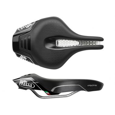 Siodło SELLE ITALIA IRON FLOW L (id match - L123) ti 316 tube 7, fibra-tek, 270g czarne (DWZ)