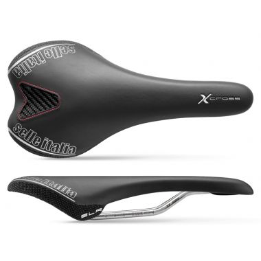 Siodło SELLE ITALIA SLR X-CROSS S (id match - S1) ti 316 tube 7, fibra-tek, czarne (DWZ)