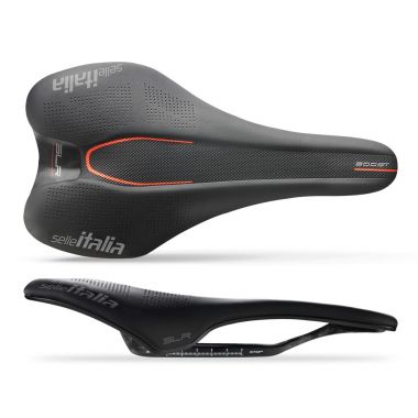 Siodło SELLE ITALIA SLR BOOST KIT CARBONIO, S (id match S1), CarbonRail +10mm, Fibra-Tek, 136g 