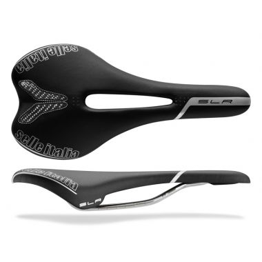 Siodło SELLE ITALIA SLR FLOW L (id match - L2) ti 316 tube 7, fibra-tek, czarne (DWZ)