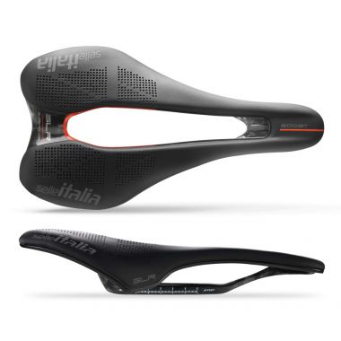 Siodło SELLE ITALIA SLR BOOST KIT CARBONIO SUPERFLOW S (id match S3), Carbon Rail+10mm, Fibra-Tek, 122g 