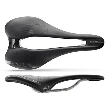 Siodło SELLE ITALIA SLR BOOST TI316, Superflow S (id match S3), TI 316 Rail, Fibra-Tek, 158g