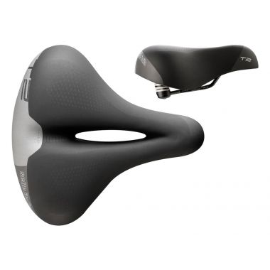 Siodło SELLE ITALIA SPORTOURING T 2 FLOW S (id match L2), Fec Alloy Rail, Soft-Tek, Light Gel, 671g 