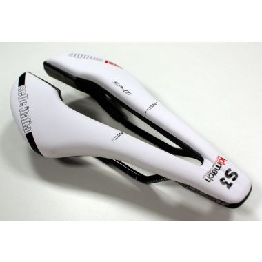 Siodło SELLE ITALIA SP-01 BOOST TM SUPERFLOW (id match - S3) manganese tube 7, białe, testowe zestaw SIT-0000000000157 (DWZ)